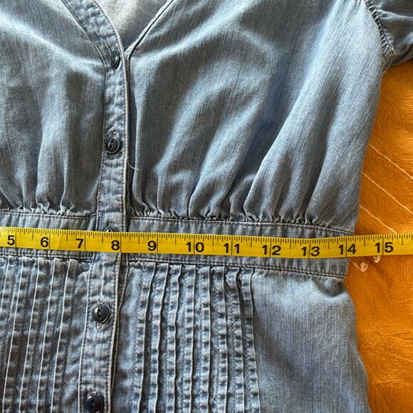 Madewell Denim Mini Dress - Western Vintage Inspired - Picture 7 of 8